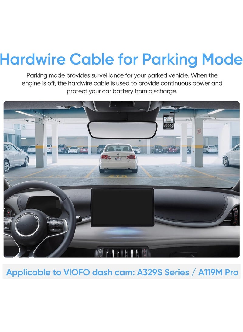 Viofo HK6 Dash Cam Hardwire Kit USB‑C 4M – USB‑C Hard Wire Kit for Dash Cameras 12V/24V, Low Power Consumption with Hybrid Parking Mode & Voltage Protection - Image 2
